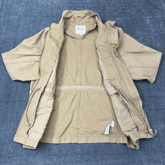 Madewell Chore Coat Womens Large Full Zip Tan Khaki Workwear Barn Jacket - Picture 2 of 8